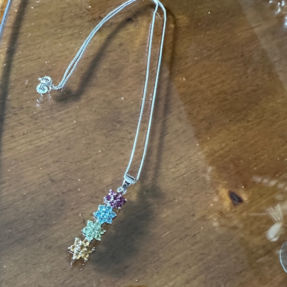 Elegant Multicolor Gemstone Necklace